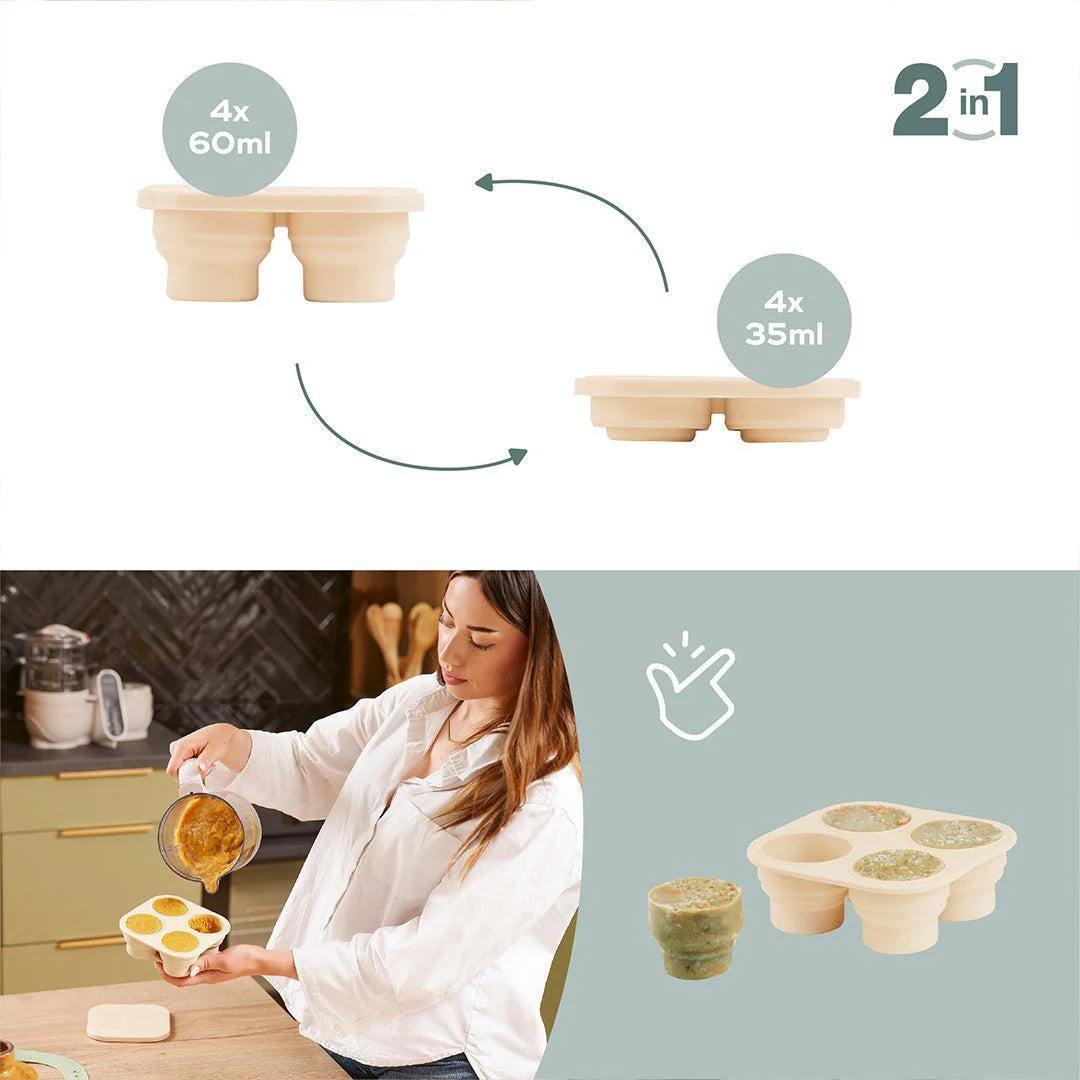 Babymoov Silicone Containers & Feeder Set - Green - Image 4
