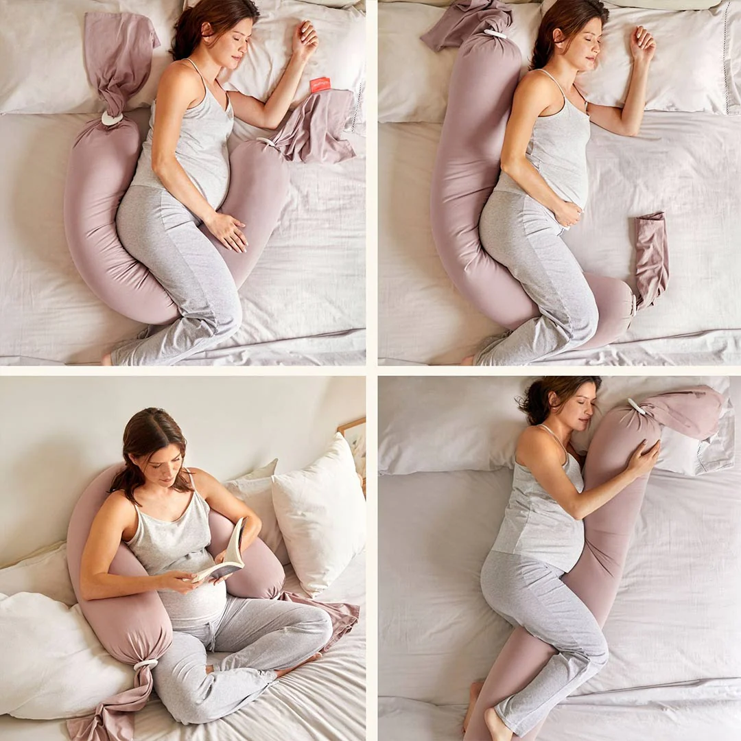 bbhugme Pregnancy Pillow - Dusty Pink - Image 4