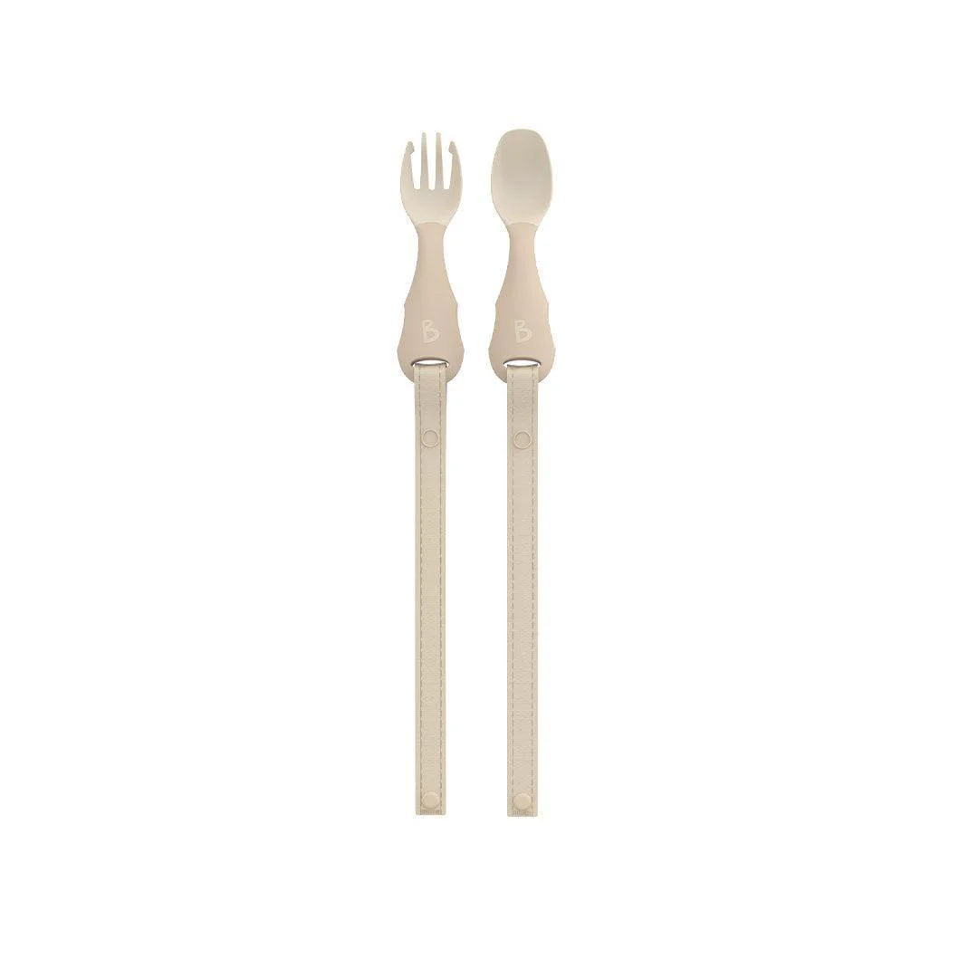 Bibado Handi No Drop Baby Cutlery - Fawn