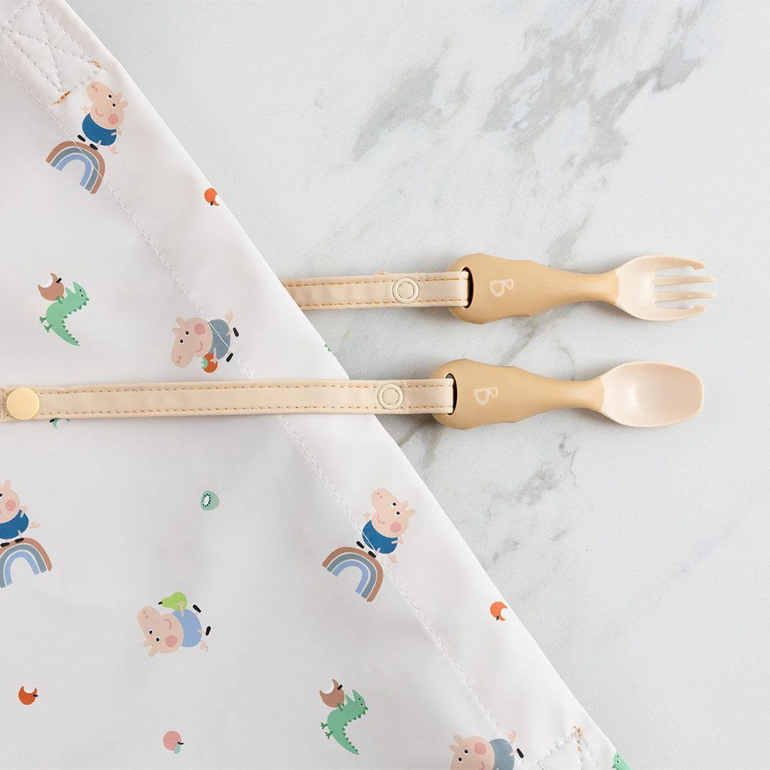 Bibado Handi No Drop Baby Cutlery - Fawn - Image 3