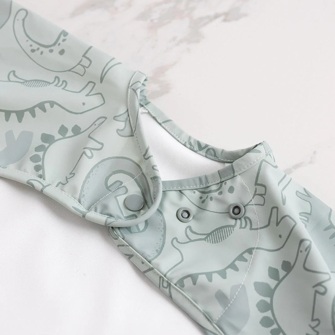 Bibado Long Sleeve Coverall Weaning Bib - Dino Roar - Image 3