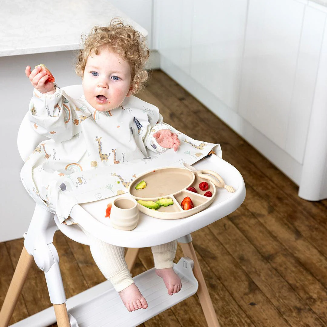 Bibado Long Sleeve Coverall Weaning Bib - Serengeti Spaghetti - Image 4