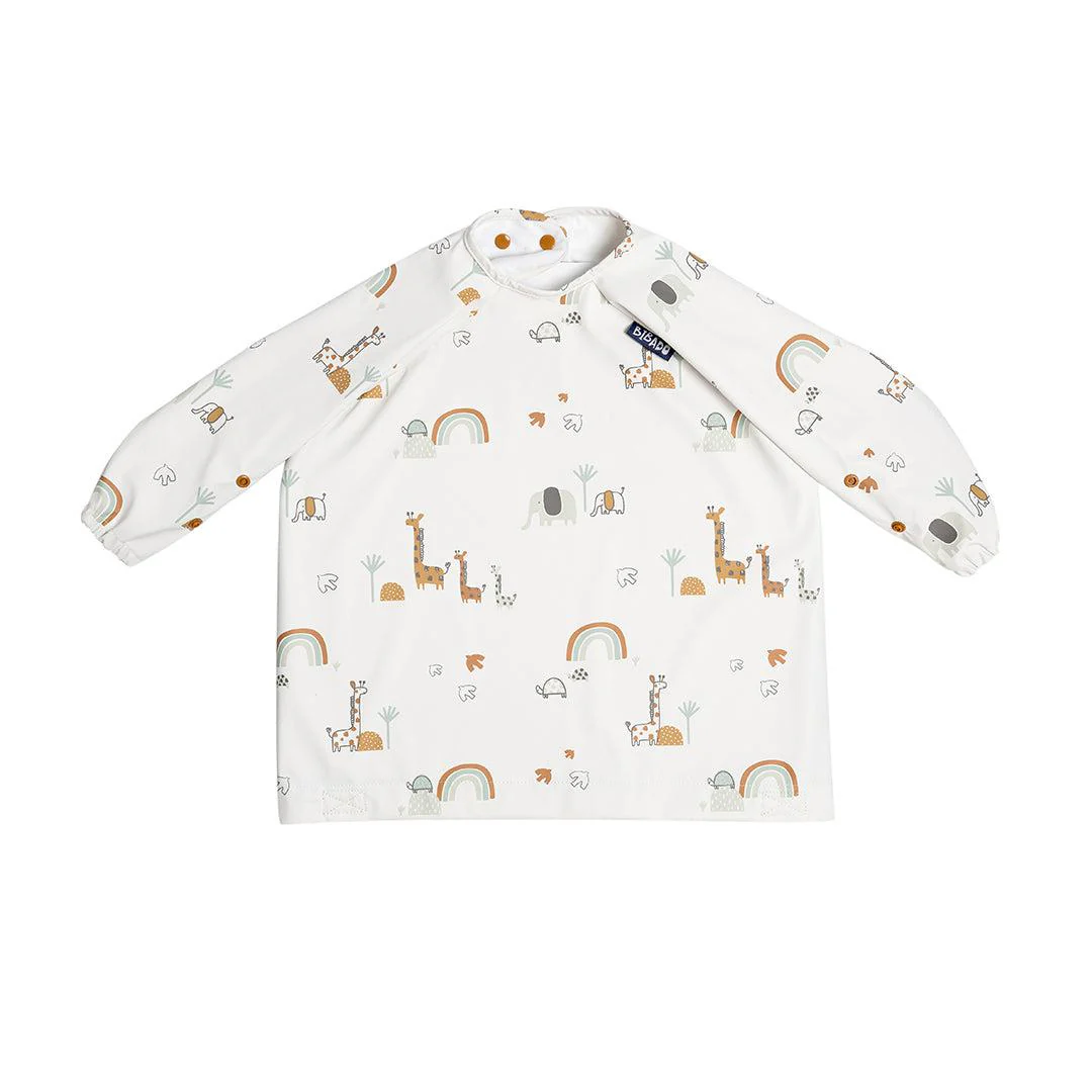 Bibado Long Sleeve Coverall Weaning Bib - Serengeti Spaghetti - Image 6