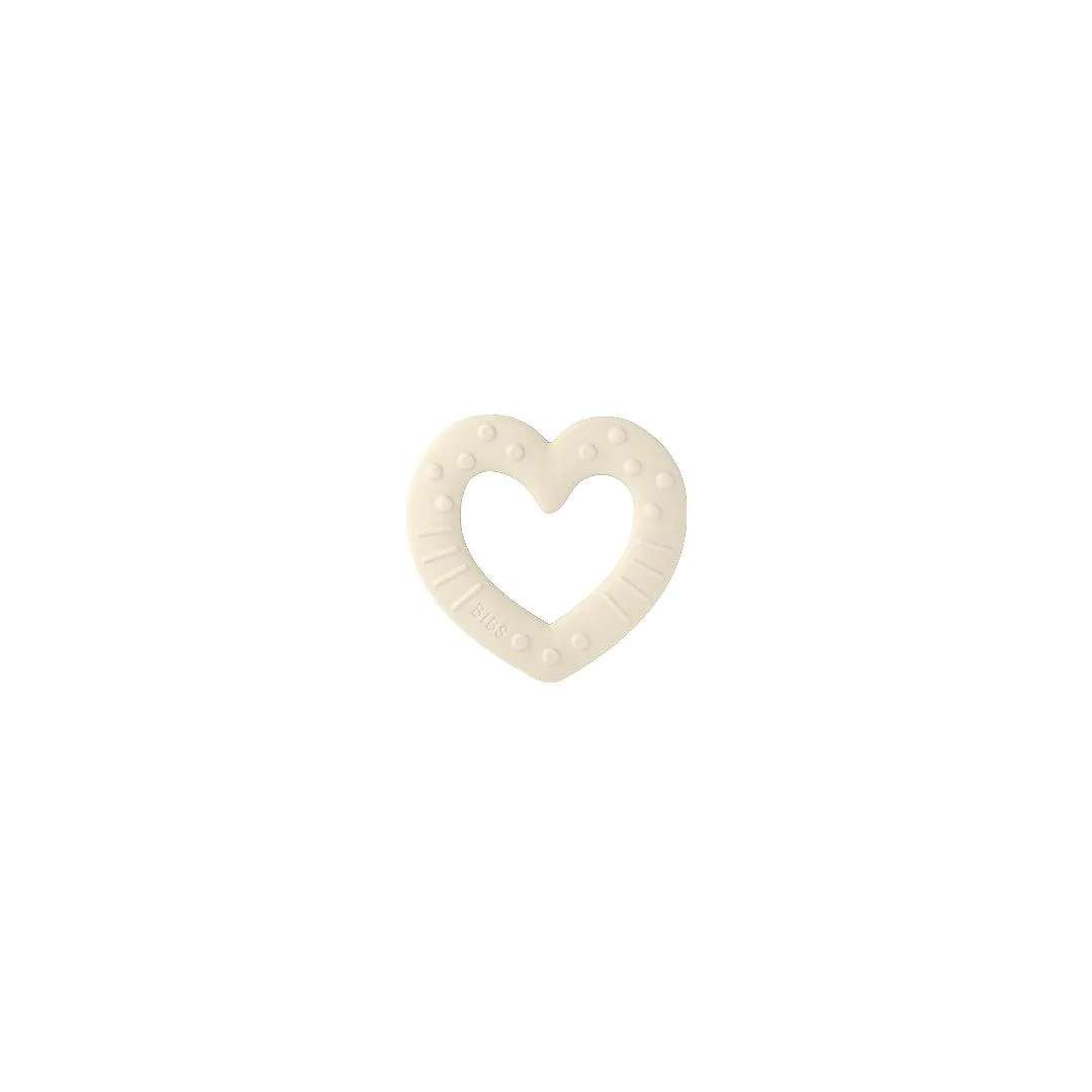 BIBS Baby Bitie - Heart - Ivory