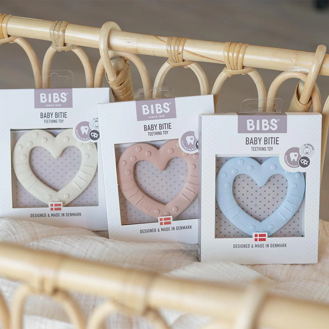 BIBS Baby Bitie - Heart - Ivory - Image 2