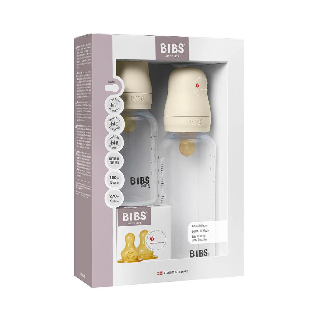 BIBS Baby Bottle Latex Grow and Flow  - Ivory - Image 2