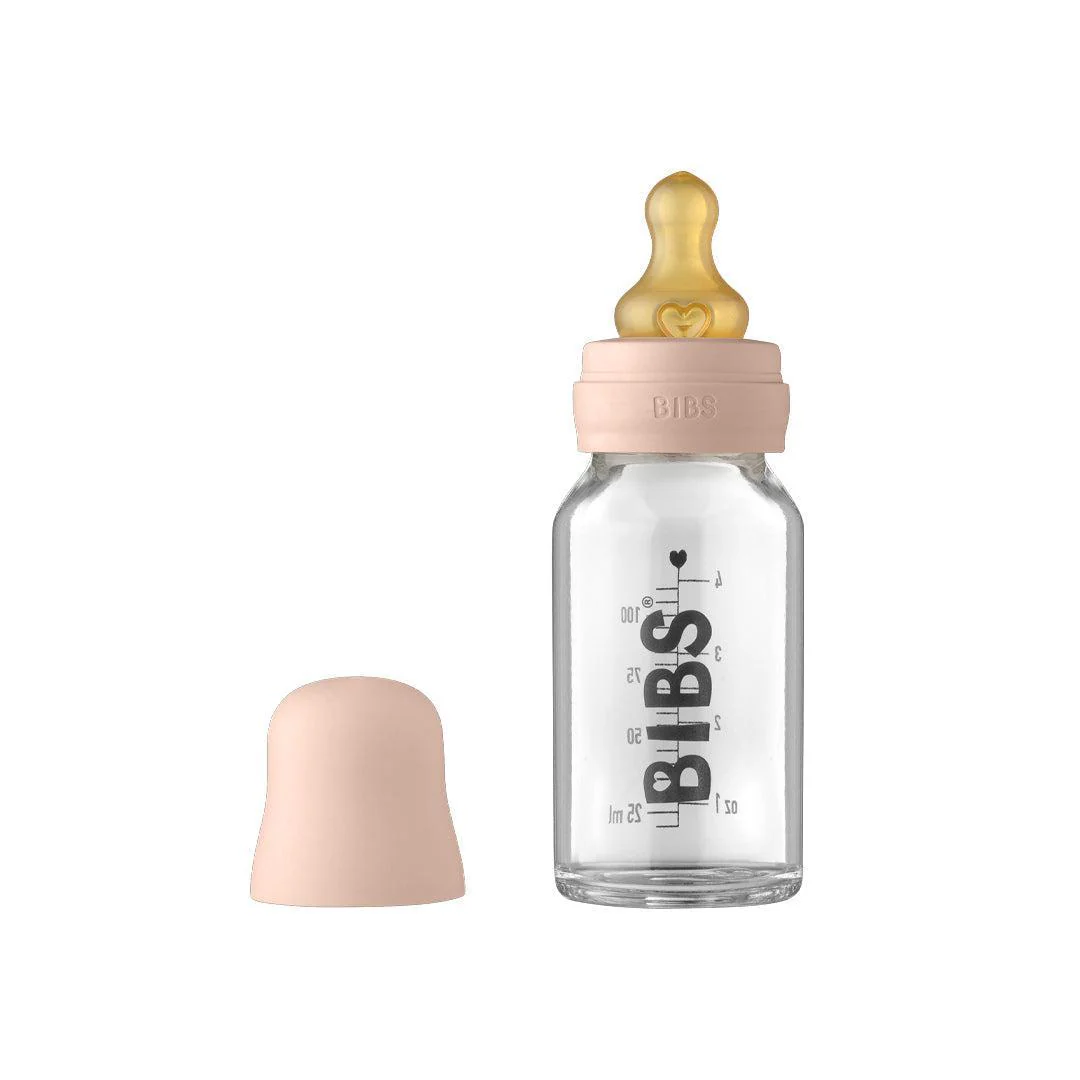 BIBS Baby Glass Bottle Complete Set - Blush