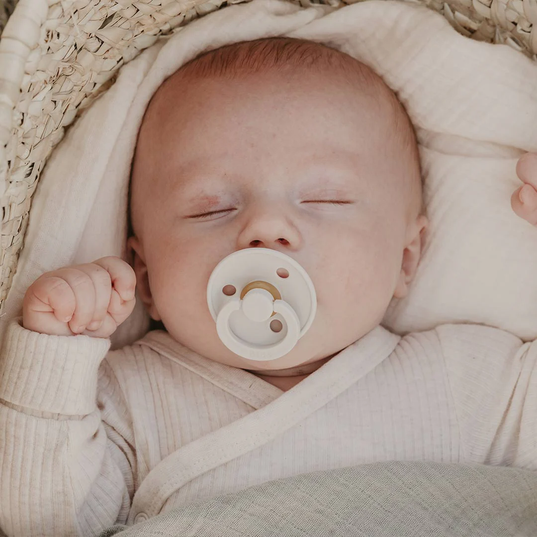 BIBS Colour Anatomical Pacifier - 2 Pack - Ivory/Sage - Latex - Image 3
