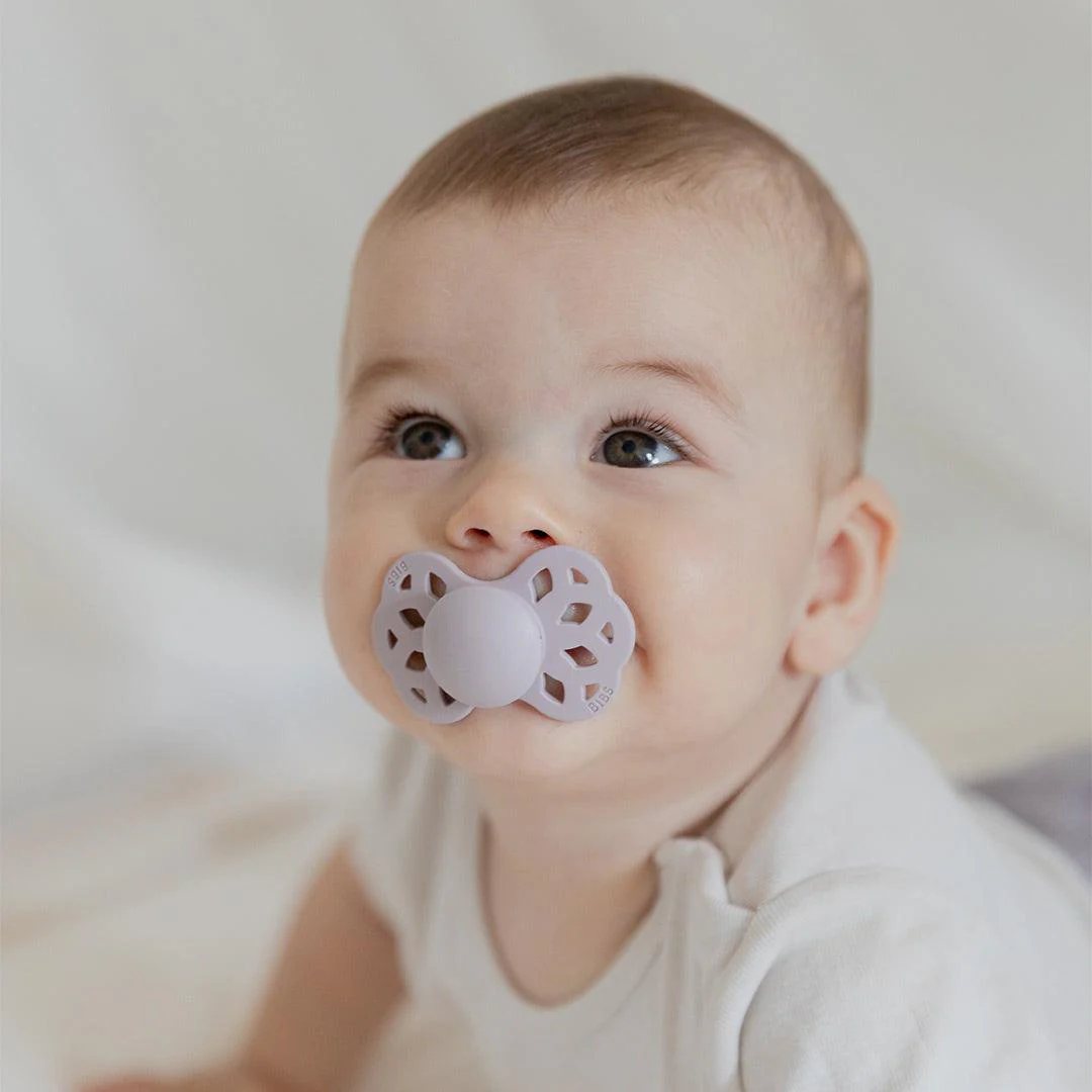 BIBS Infinity Symmetric Pacifier - Fossil Grey - Silicone - Image 2