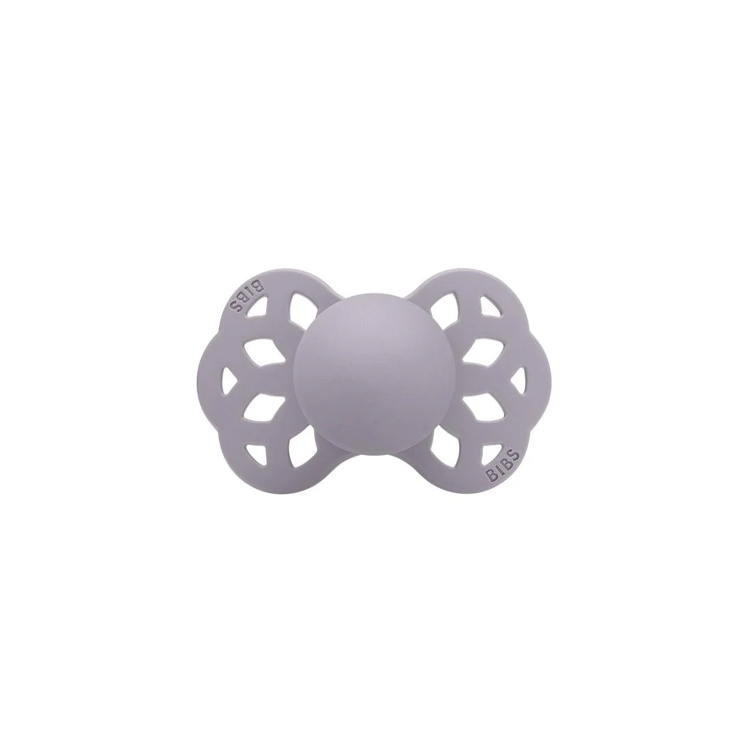 BIBS Infinity Symmetric Pacifier - Fossil Grey - Silicone - Image 4