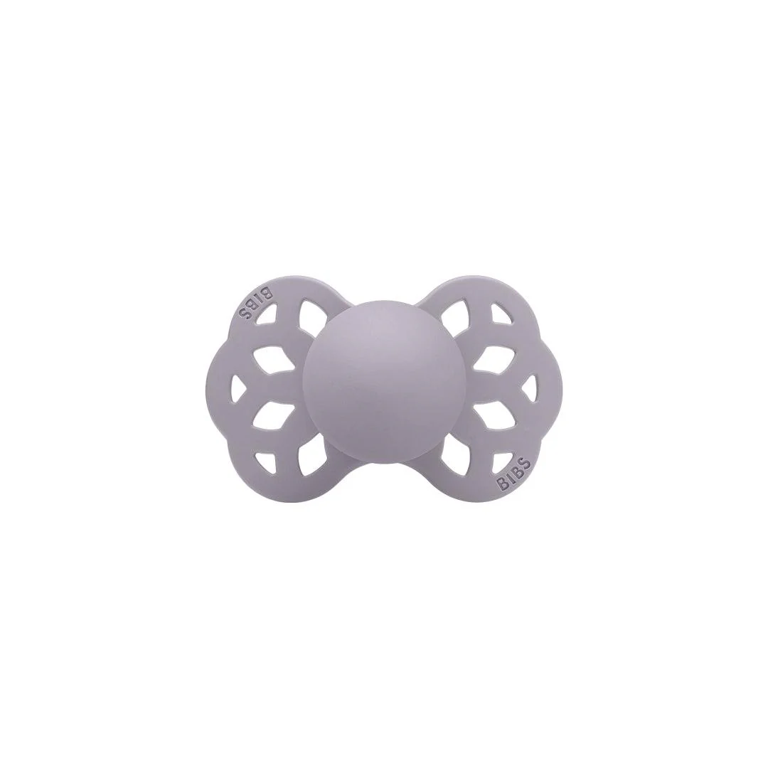 BIBS Infinity Symmetric Pacifier - Fossil Grey - Silicone - Image 6