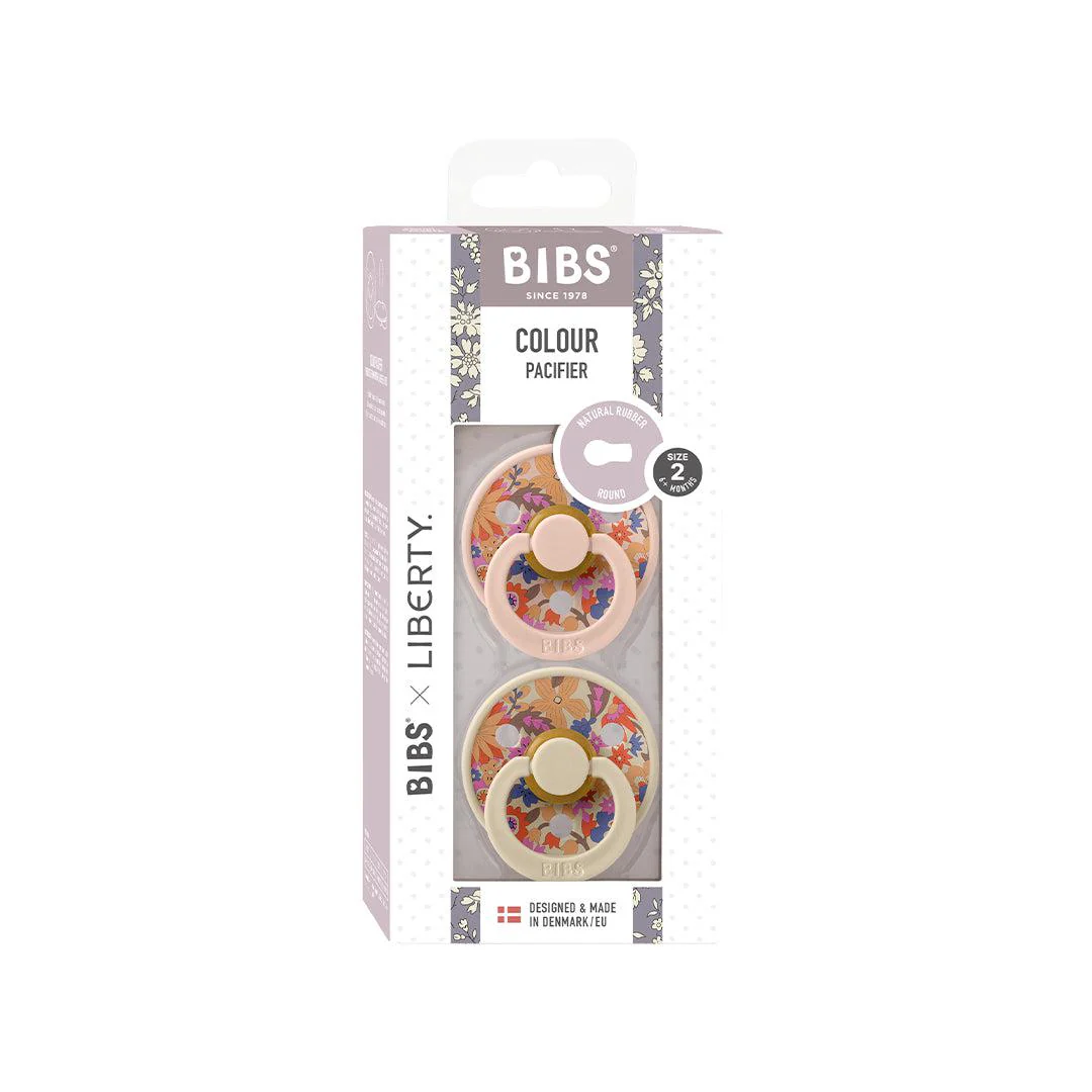 BIBS X LIBERTY Colour Latex Pacifier - 2 Pack - Blush Mix - June Blossom - Image 9