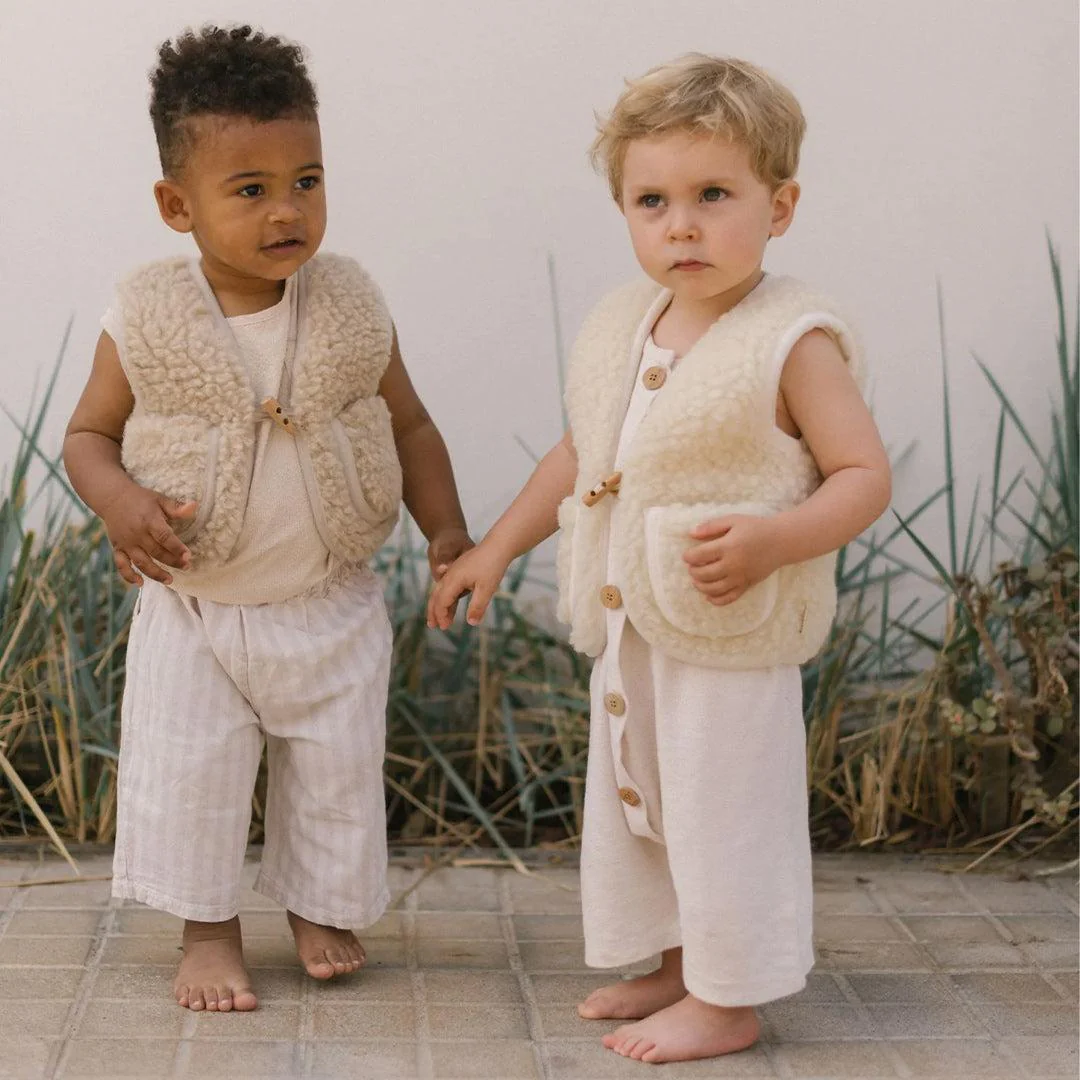 BINIBAMBA Merino Snugglevest  - Milk - Image 4