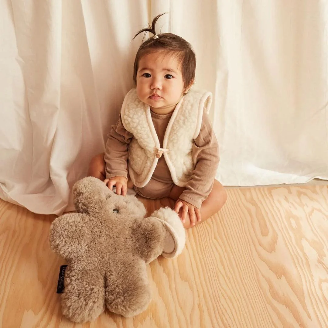BINIBAMBA Merino Snugglevest  - Milk - Image 5