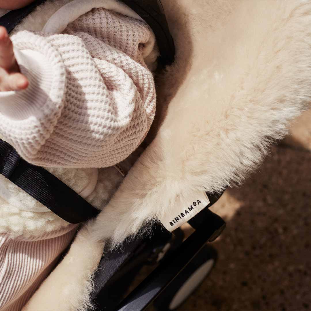 BINIBAMBA Sheepskin Snuggler - Peanut - Image 4