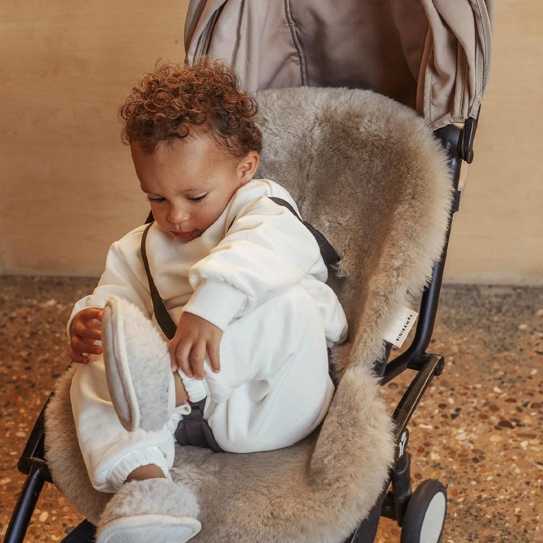 Binibamba Merino Sheepskin Snuggler - Toast - Image 2