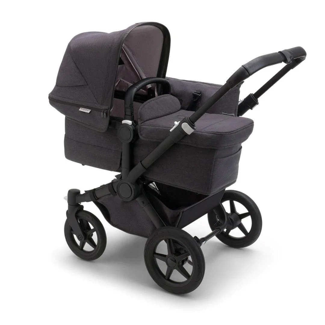 Bugaboo Donkey 5 Mineral Carrycot Fabric Complete - Washed Black - Image 2