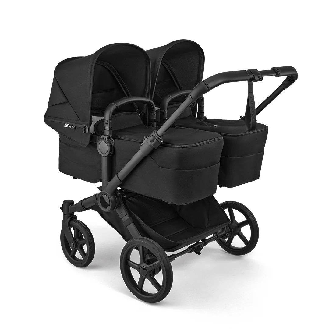 Bugaboo Donkey 6 Twin Carrycot Fabric Complete - Heritage Black - Image 2