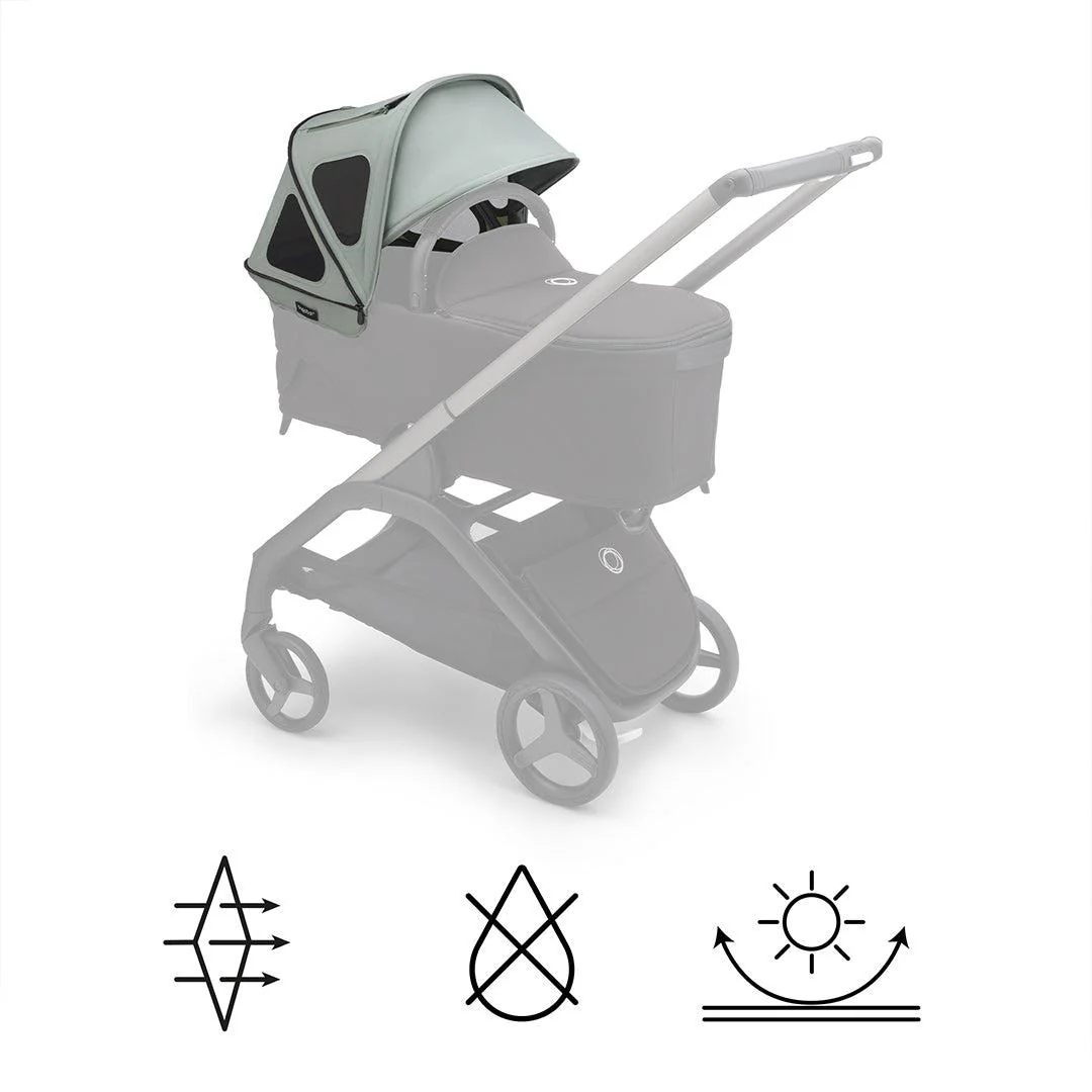 Bugaboo Dragonfly Breezy Sun Canopy - Pine Green - Image 3