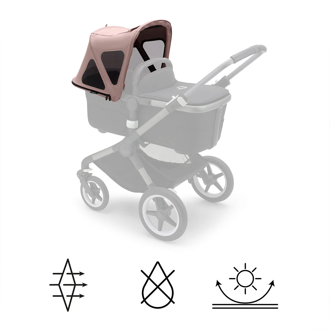 Bugaboo Fox/Fox Cub Breezy Sun Canopy V2 - Morning Pink - Image 3