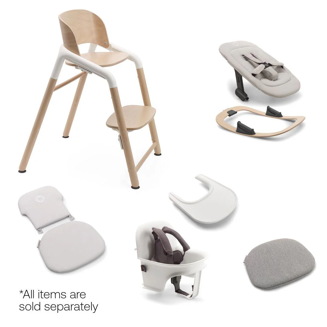 Bugaboo Giraffe Highchair - Wood/White - Image 5
