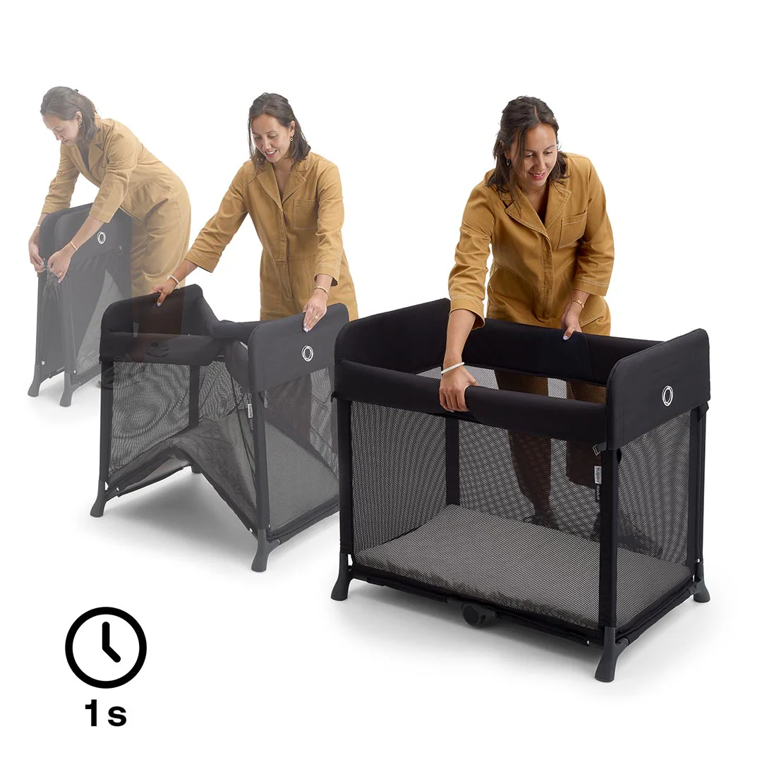 Bugaboo Stardust Travel Cot - Black - Image 4