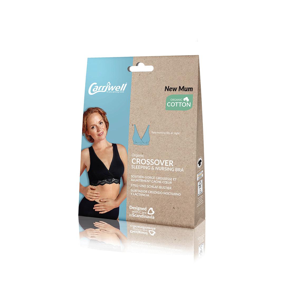 Carriwell Crossover Sleeping + Nursing Bra - Black - Image 13
