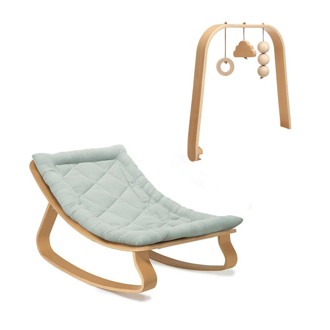 Charlie Crane LEVO Baby Rocker - Beech - Image 19