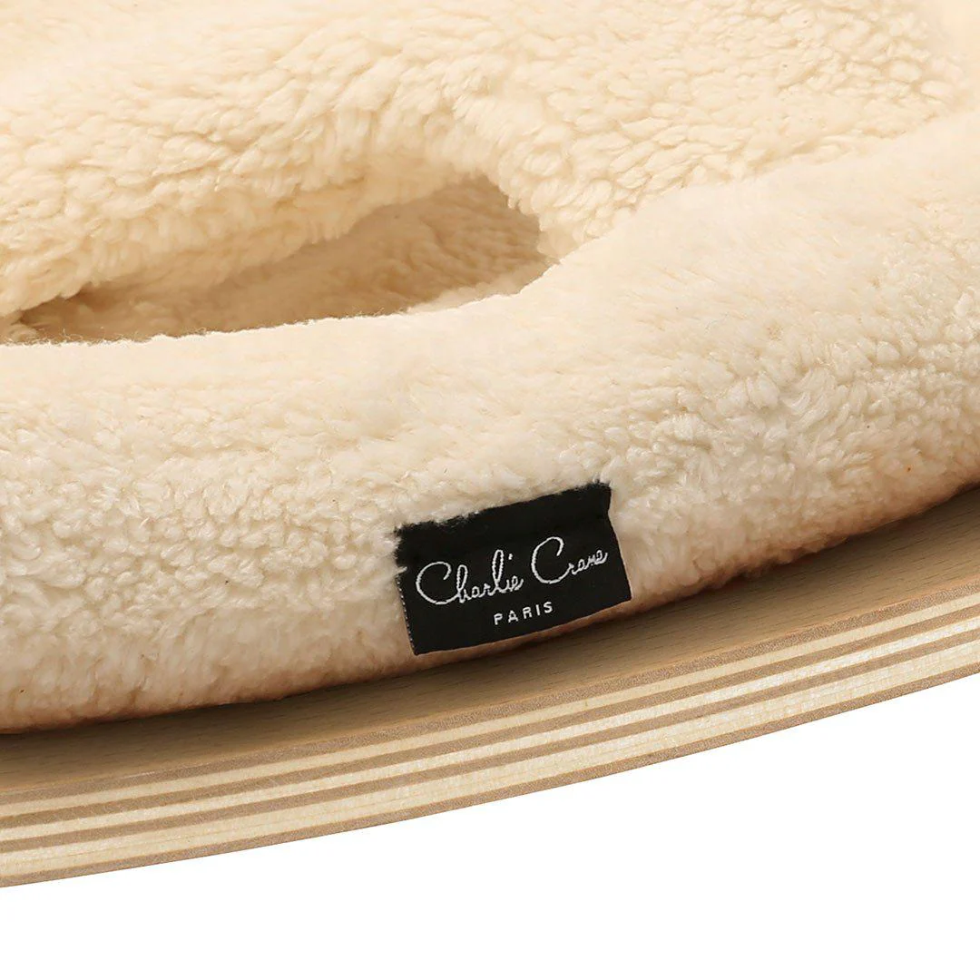 Charlie Crane LEVO Baby Rocker Cushion - Fur Milk - Image 2