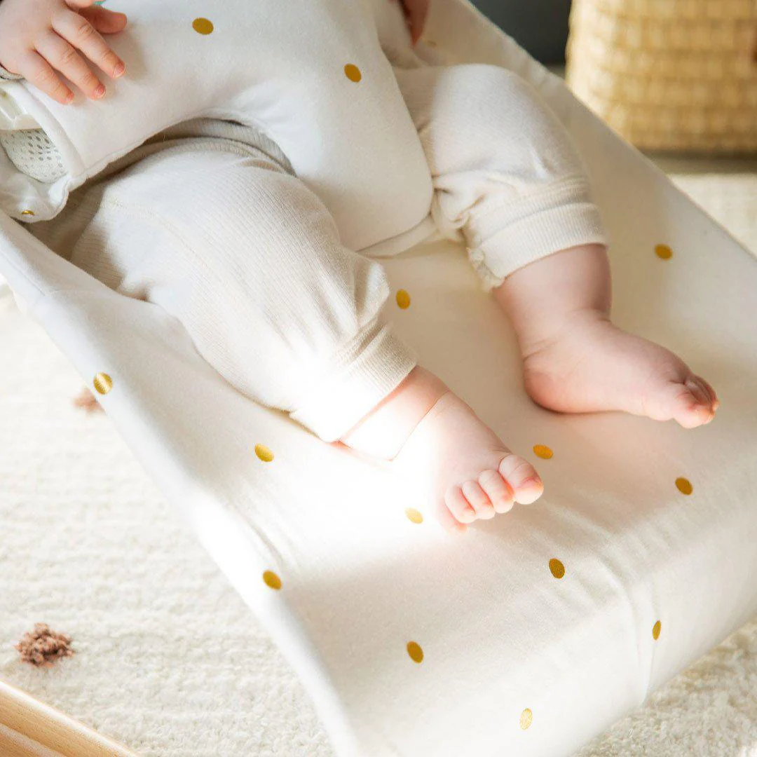 Childhome Evolux Bouncer Cover - Gold Dots - Image 5