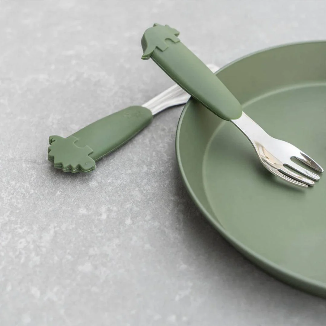 Citron 3 Pcs Kids Cutlery Set - Dino - Image 2