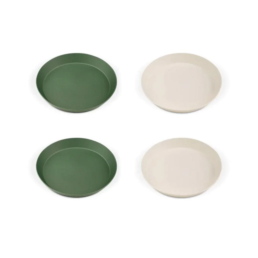 Citron ECO set of 4 Plates - Green / Cream - Image 4
