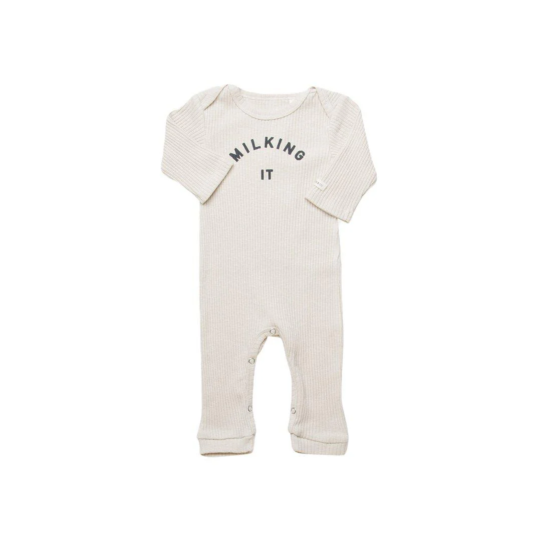 Claude & Co "Milking It" Onesie - Oat