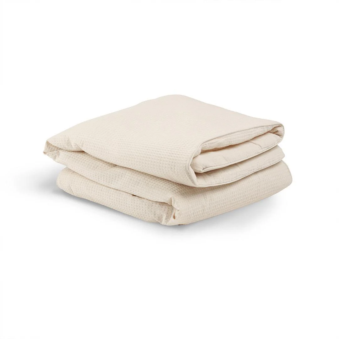 CuddleCo 4pc Cot Bed Bedding Set - Cashmere Waffle - Image 5