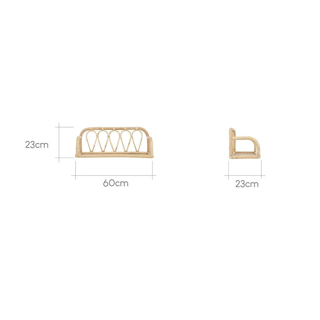 CuddleCo Aria Shelf - Rattan - Image 3