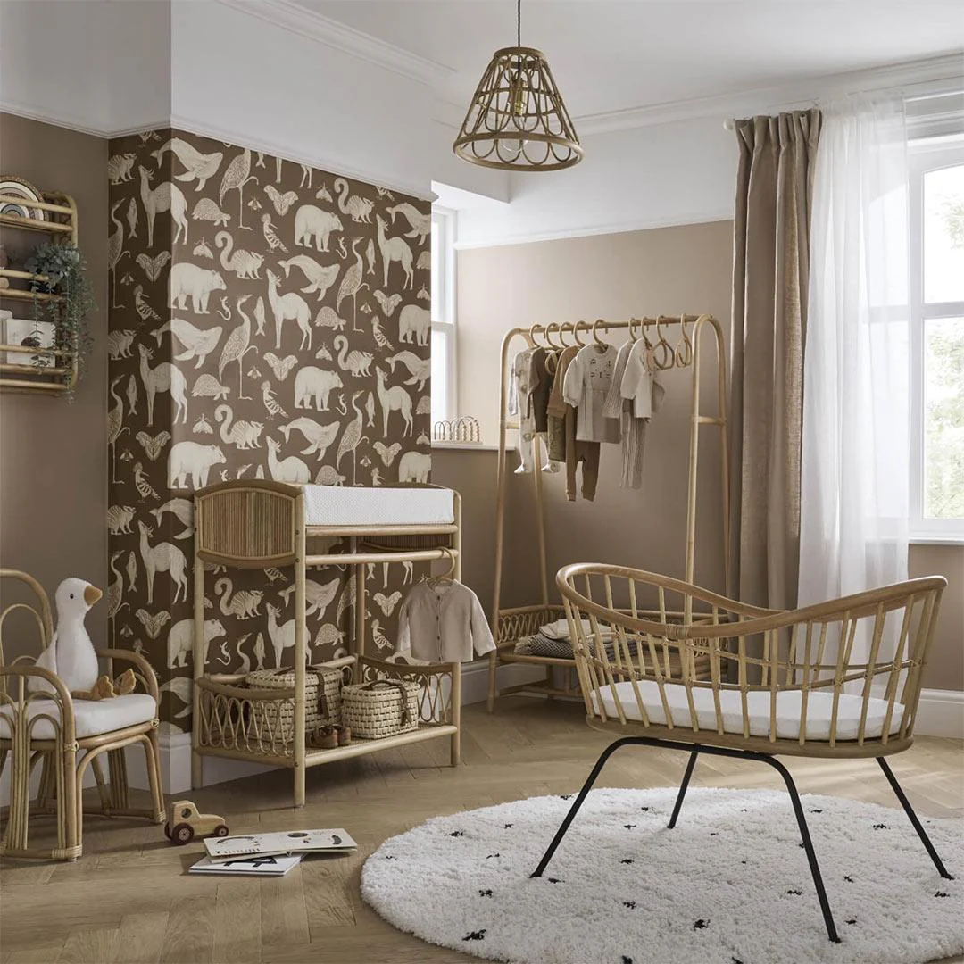 CuddleCo Aria Wave Crib - Rattan - Image 3
