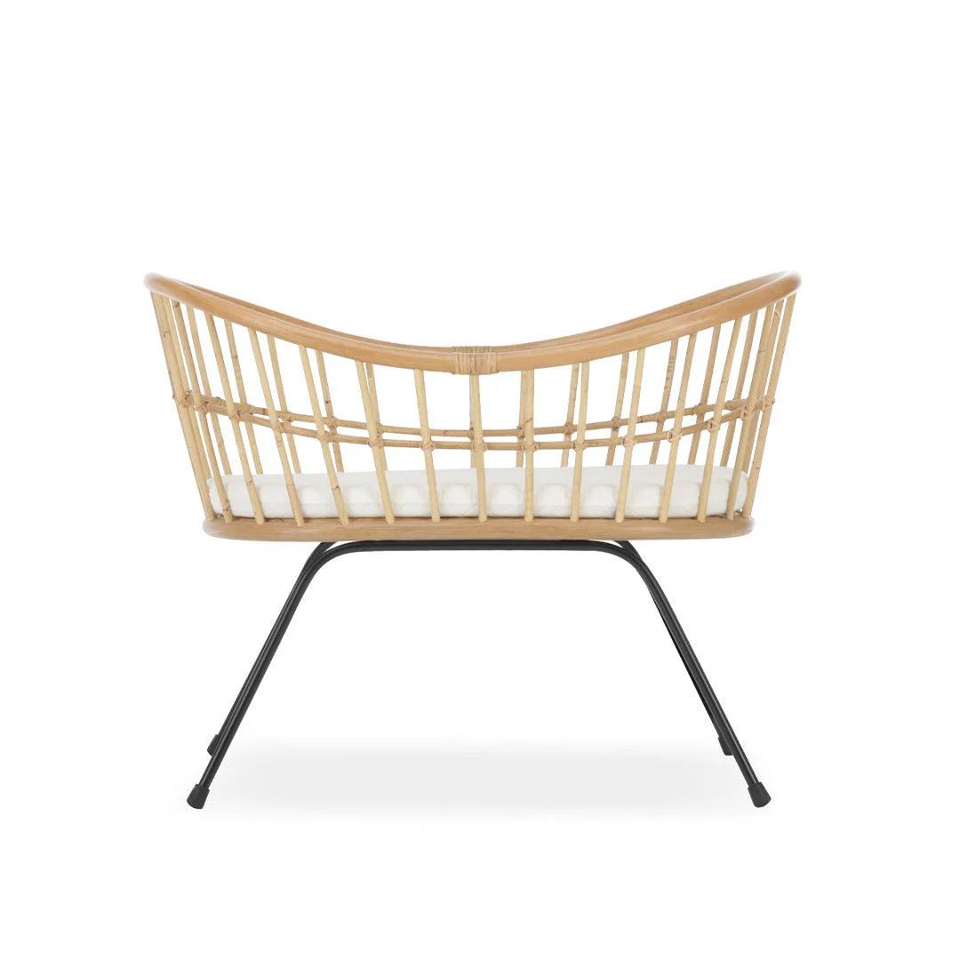 CuddleCo Aria Wave Crib - Rattan - Image 6