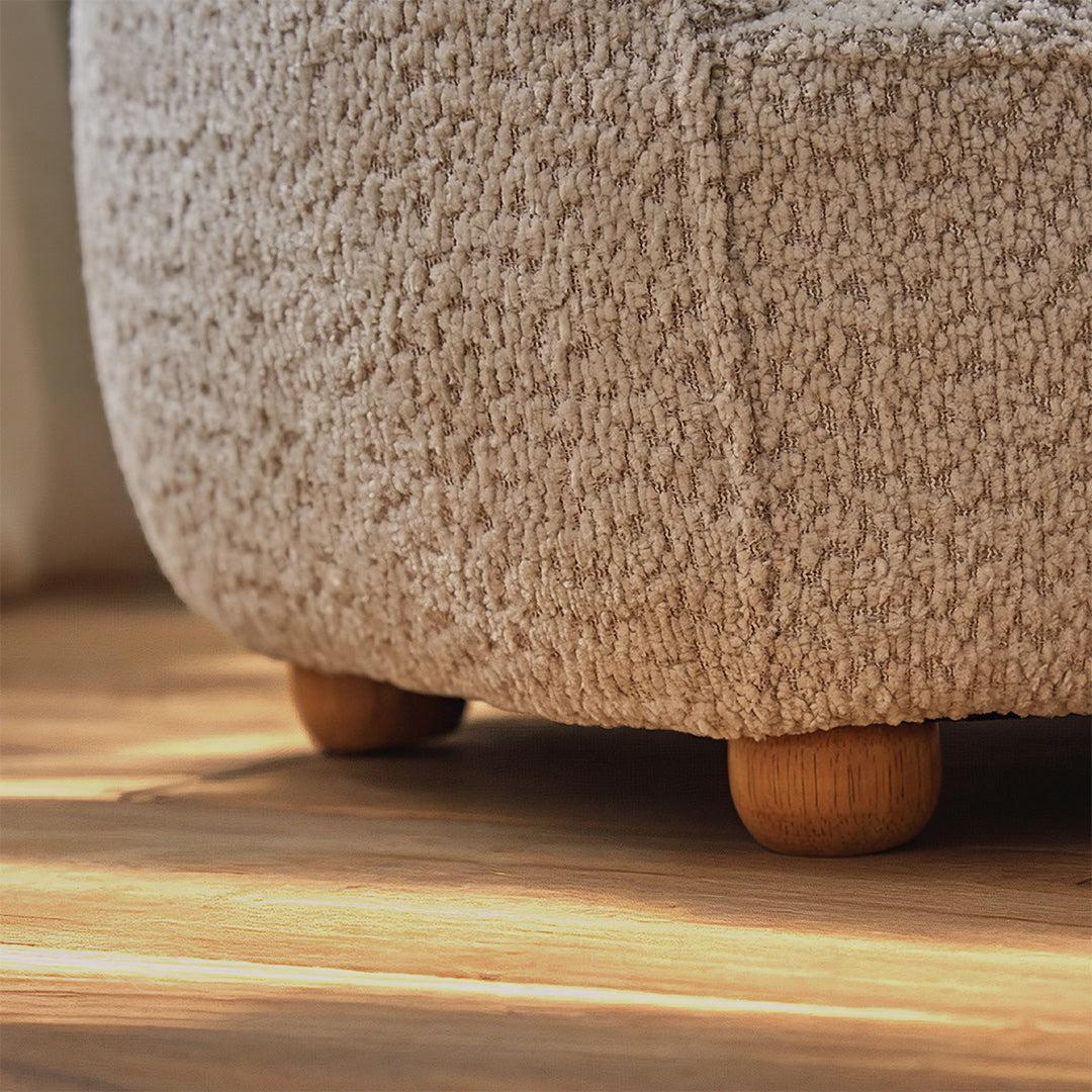 CuddleCo Bear Kids Chair - Boucle Mushroom - Image 4