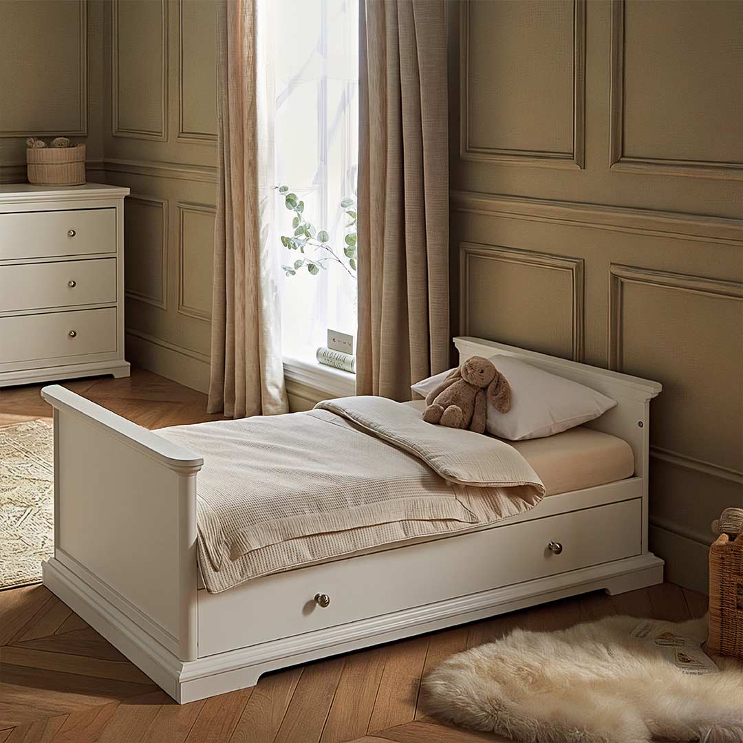 CuddleCo Beaumont Cot Bed - Low - White - Image 5