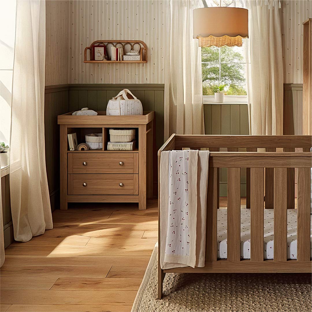 CuddleCo Burford 2pc Set - Oak - Image 2