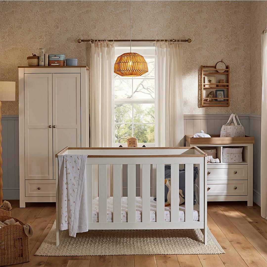CuddleCo Burford 3pc Set - White/Oak - Image 2