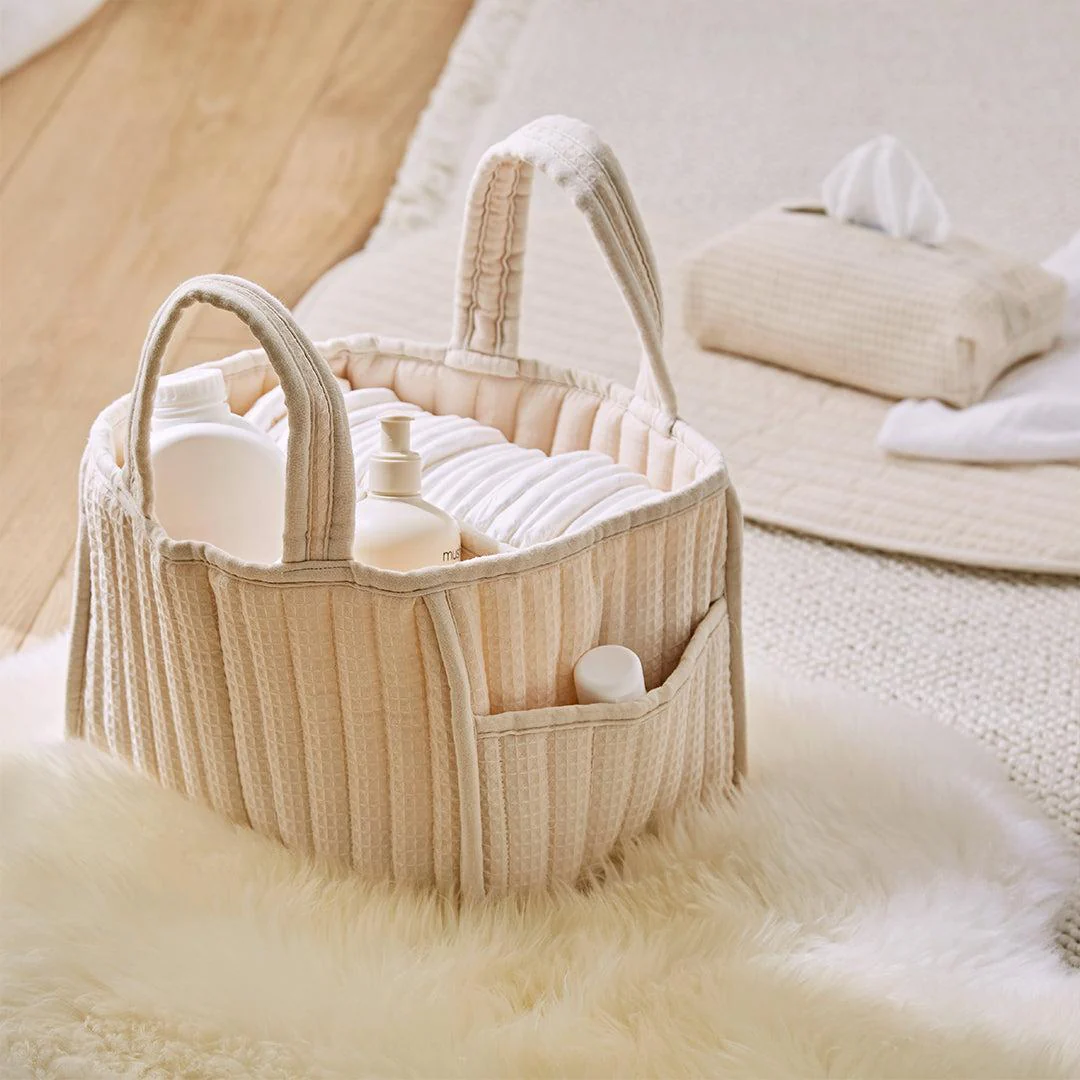 CuddleCo Changing Set - Cashmere Waffle - Image 5
