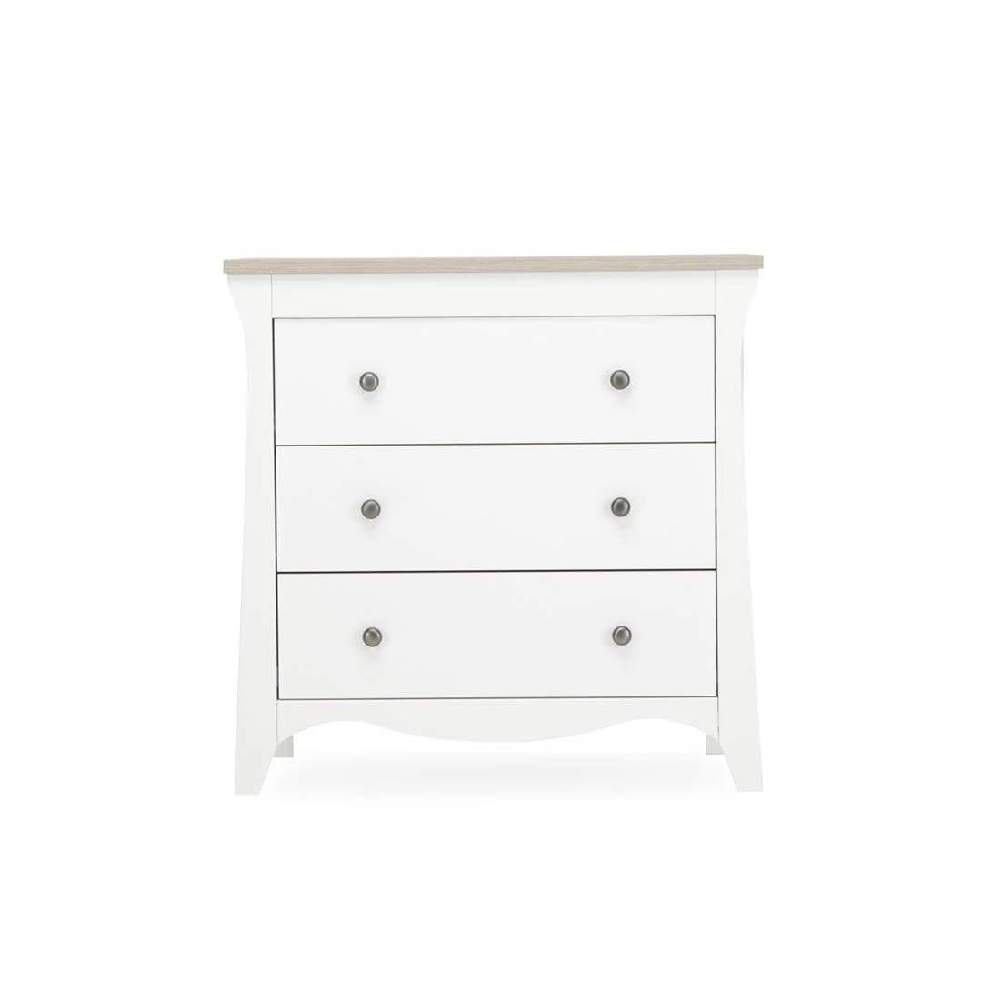 CuddleCo Clara 3-Drawer Dresser + Changer - White/Ash - Image 6