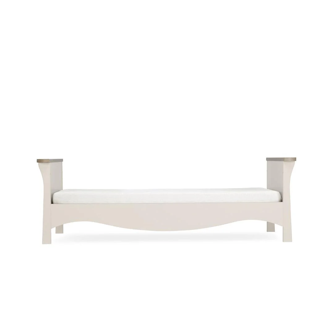CuddleCo Clara 3 Piece Set Drawer Dresser Cot Bed + Wardrobe - Cashmere - Image 6
