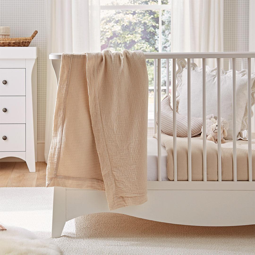 CuddleCo Cot Bed Quilt - Cashmere Waffle - Image 2