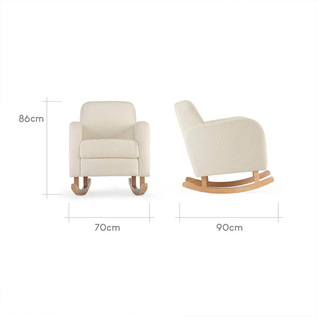 CuddleCo Etta Cuddle Chair - Boucle Off White - Image 8