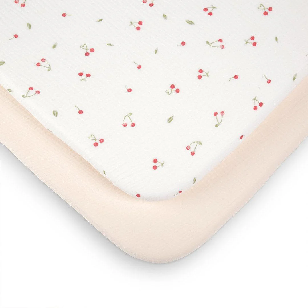 CuddleCo Universal Crib/ Co Sleeper Sheets 2pk - Ditsy Cherry