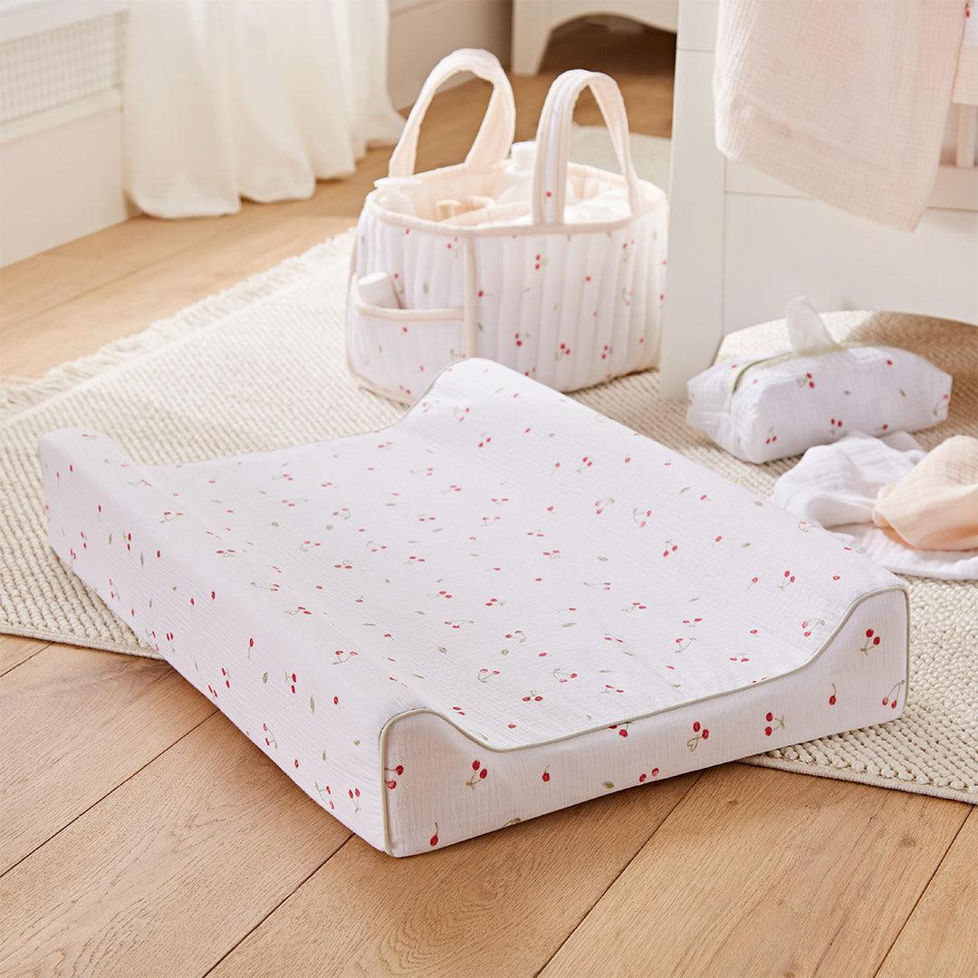 CuddleCo Wedge Changing Mat - Ditsy Cherry - Image 4