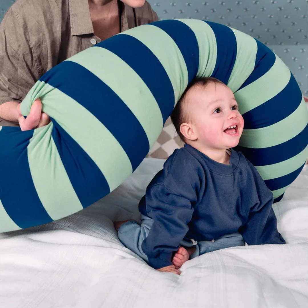 Cushy Puff Pregnancy Pillow Cover - Emerald Dreams - Image 4