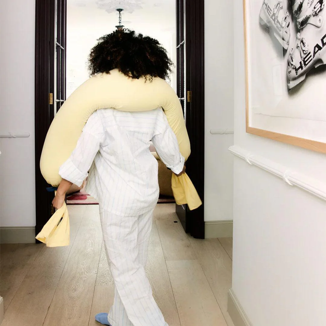 Cushy Puff Pregnancy Pillow - Mellow Yellow - Image 2
